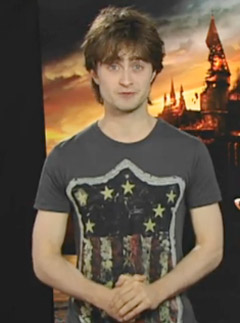 Daniel Radcliffe - FIRST LOOK! Daniel Radcliffe?s Harry Potter and the Deathly Hallows countdown message - Harry Potter - Harry Potter and the Deathly Hallows - Deathly Hallows - Celebrity News - Marie Claire