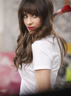 Zoe Deschanel for Rimmel - Rimmel London, lipstick, advert, behind the scenes, new, first look, sneak peek, beauty, news, Marie Claire