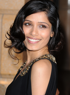 Birthday girl Freida Pinto celebrates with Leicester Square premiere - Slumdog Millionaire, Dev Patel, see, pics, pictures, Miral, BFI Film Festival, London, Celebrity, news, Marie Claire