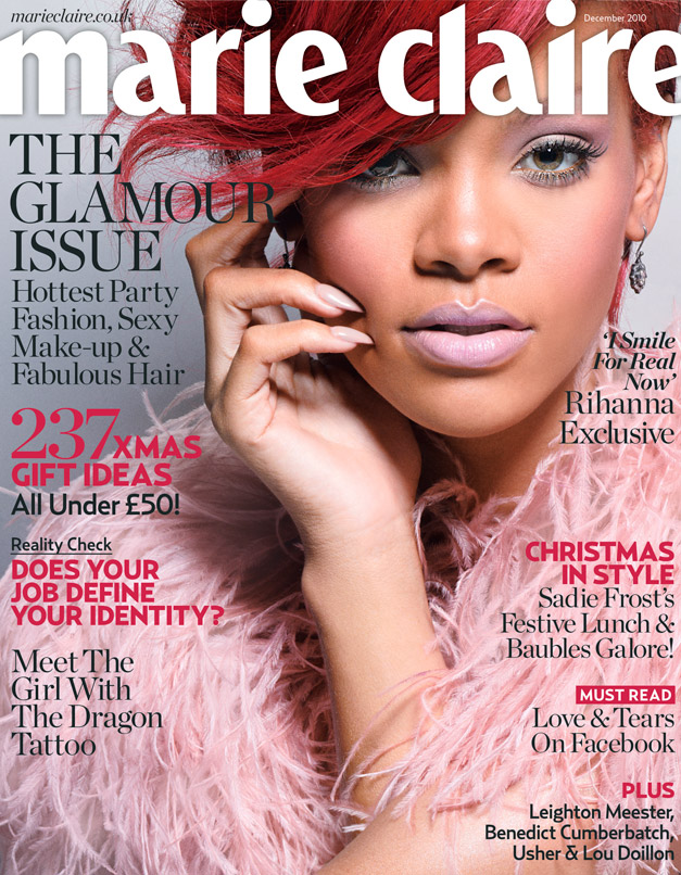 Rihanna December Marie Claire 2010 Cover 
