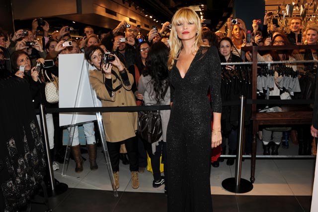 Kate Moss for Topshop launch at Oxford Street