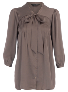 Dorothy Perkins mocha pintuck blouse - Fashion Buy of the Day, Marie Claire