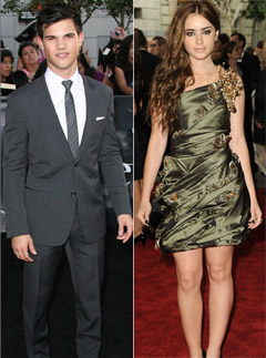Lily Collins and Taylor Lautner - Taylor Lautner dating Lily Collins? - Twilight - Breaking Dawn - Celebrity News - Marie Claire