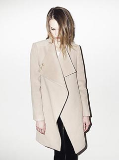 Reiss Bally wrap front coat