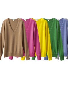 Uniqlo Cashmere V Neck Sweater