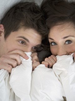 Britain is hibernating - couple in bed - bed - couple