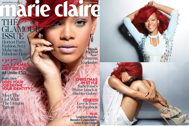 December - Rihanna - Marie Claire Covers 2010 - Marie Claire UK cover stars - celebrity pictures - exclusive photos