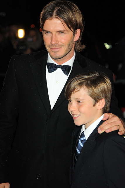 David Beckham and Brooklyn Beckham - The Sun Military Awards - Marie Claire