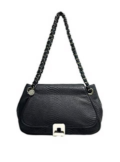 Reiss turn lock shoulder bag