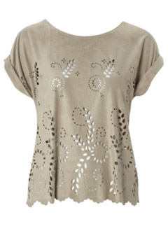 Matalan Be Beau suedette laser cut top - Fashion buy of the day, Marie Claire
