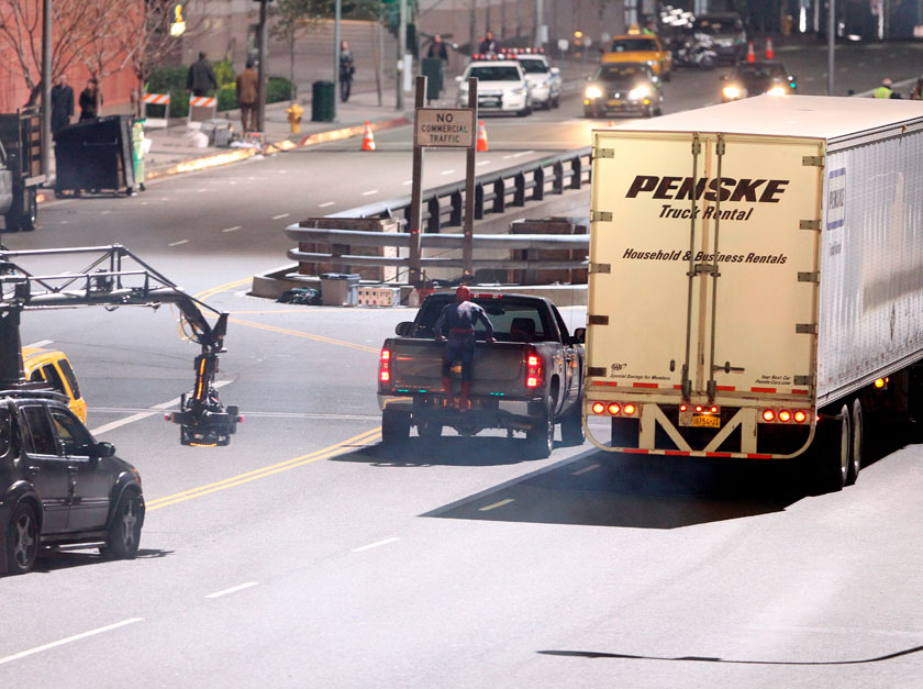 Spider-Man Movie Pictures - Spider-Man - Spider-Man Movie - Spider-Man set pictues - Andrew Garfield - Andrew Garfield Spider-Man - Spider-Man pictures - Spiderman pictures - Celebrity - Marie Claire
