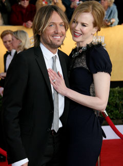 Nicole Kidman and Keith Urban - Nicole Kidman opens up on surrogacy secret at SAG Awards - Nicole Kidman baby - SAG Awards 2011 - Screen Actors Guild Awards - Natalie Portman - Natalie Portman Pregnant - Winners - Celebrity News - Marie Claire - Marie Cla
