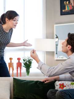 Couple arguing - Marie Claire UK