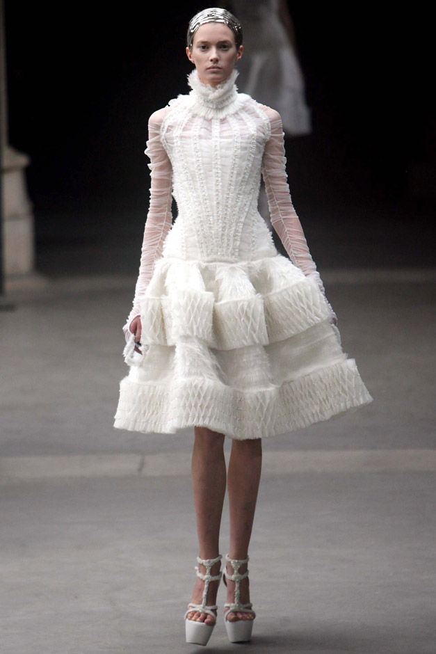 Alexander McQueen Autumn/Winter 2011 - Paris Fashion Week, shows, Sarah Burton, royal, wedding, bridal, inspired, Marie Claire