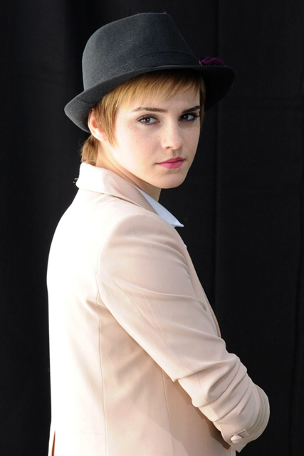 Emma Watson shooting Lancome campaign in Paris 