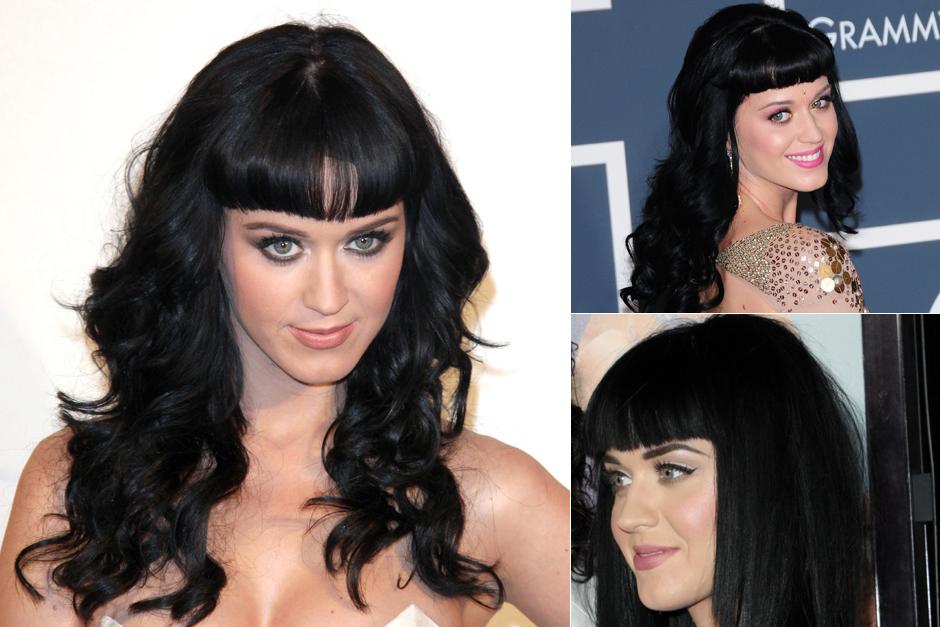 Katy Perry - Best celebrity fringes - fringe hairstyles