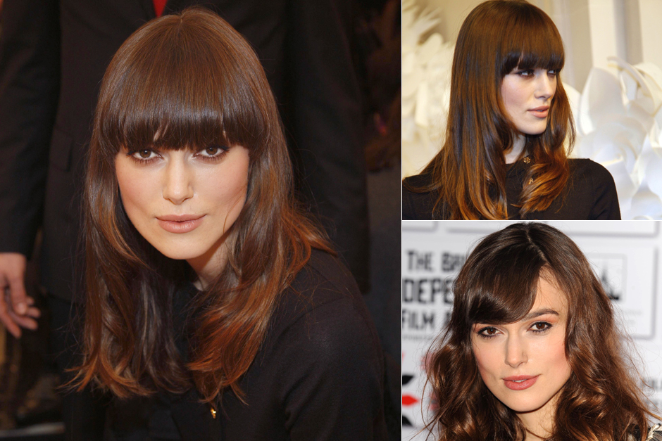 Keira Knighgtley - Best celebrity fringes - fringe hairstyles Keira Knighgtley - Best celebrity fringes - fringe hairstyles