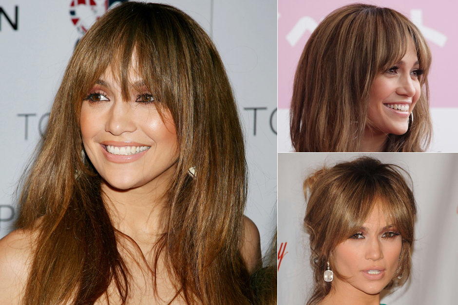 Jennifer Lopez - Best celebrity fringes - fringe hairstyles Jennifer Lopez - Best celebrity fringes - fringe hairstyles