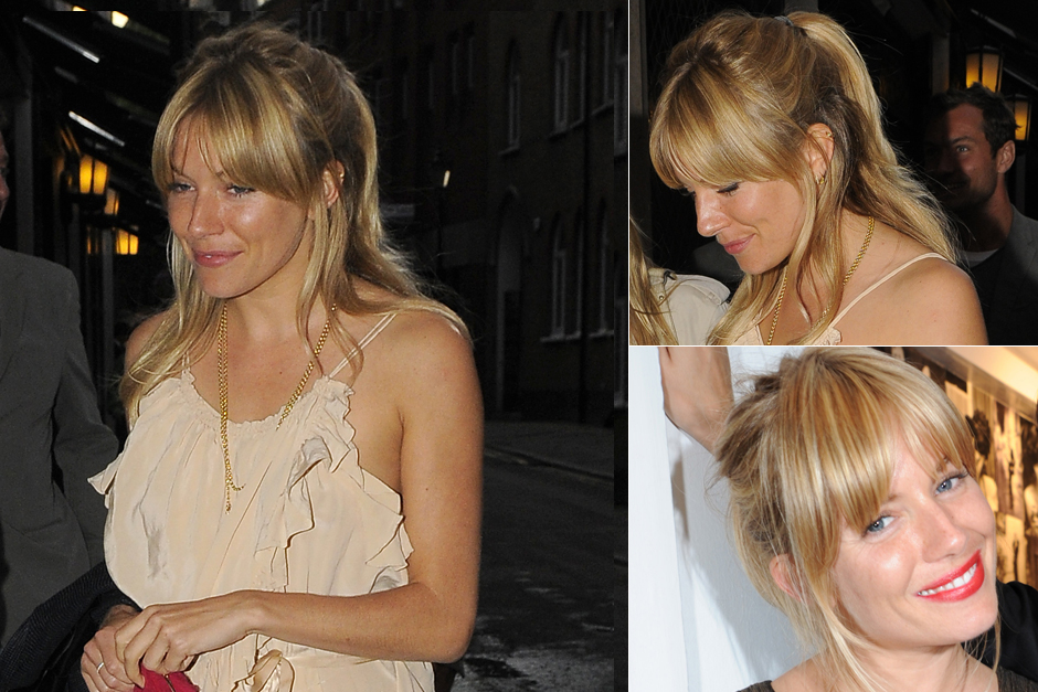 Sienna Miller - Best celebrity fringes - fringe hairstyles Sienna Miller - Best celebrity fringes - fringe hairstyles
