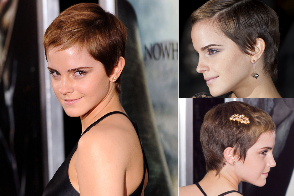Emma Watson - celebrity short hairstyles - short hair