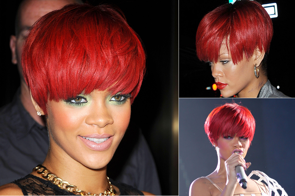 Rihanna - celebrity short hairstyles - short hair