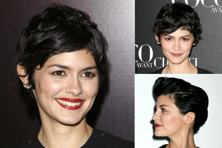 Audrey Tautou - best celebrity short hairstyles - short hair pics