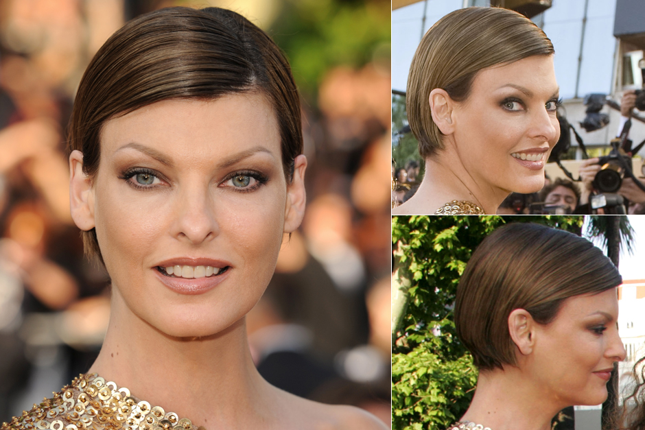 Linda Evangelista - short celebrity hairstyles - short hair Linda Evangelista - short celebrity hairstyles - short hair