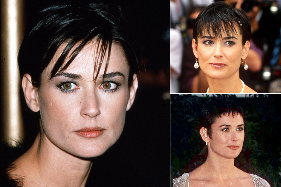 Demi Moore - celebrity short hairstyles - short hair Demi Moore - celebrity short hairstyles - short hair