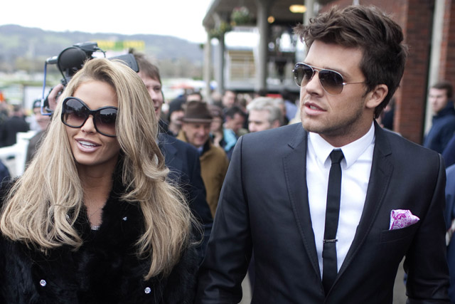 Katie Price and Leandro Penna - Cheltenham, Festival, races, 2011, see, pics, pictures, horses, Marie Claire