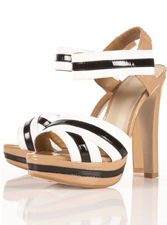 Topshop Laney stripey patent sandals - Fashion Buy of the Day, Marie Claire