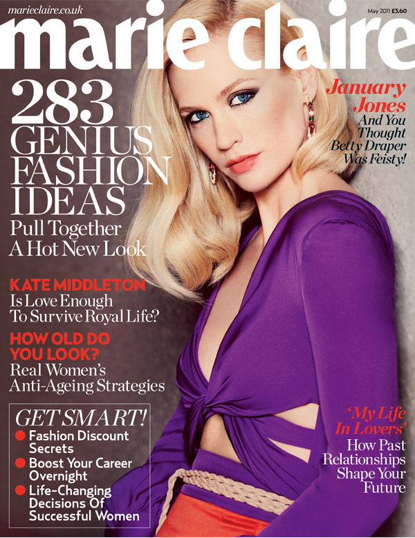 Mad Men Star January Jones for Marie Claire May 2011