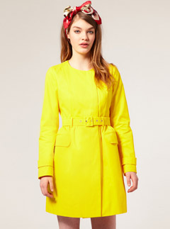 ASOS collarless belted mac - Fashion Buy of the Day, Marie Claire