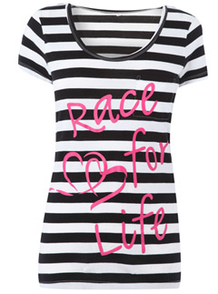 Peacocks Race for Life t-shirt - Fashion Buy of the day, Marie Claire