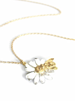 Alex Monroe Burt's Bees Honeybee & Flower Necklace
