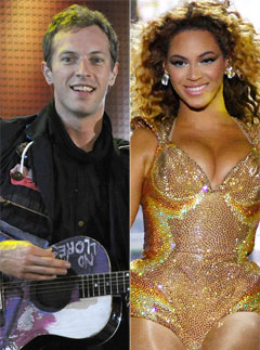 Chris Martin and Beyonce - Glastonbury 2011 Line-up announced - Glastonbury lineup - Marie Claire - Marie Claire UK