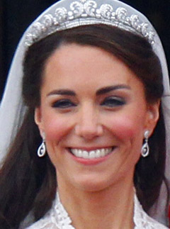 Kate Middleton on her wedding day