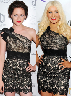 Kristen Stewart and Christina Aguilera - Who wore it best?