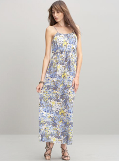 Banana Republic Alicia silk printed patio dress