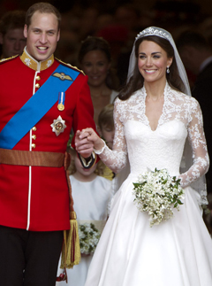 Kate Middleton's wedding dress - Sarah Burton, Alexander McQueen