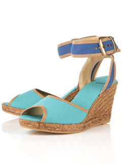 Topshop colour block espadrille wedges 