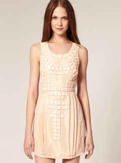 ASOS BLACK Perpex Embellished Mini Dress