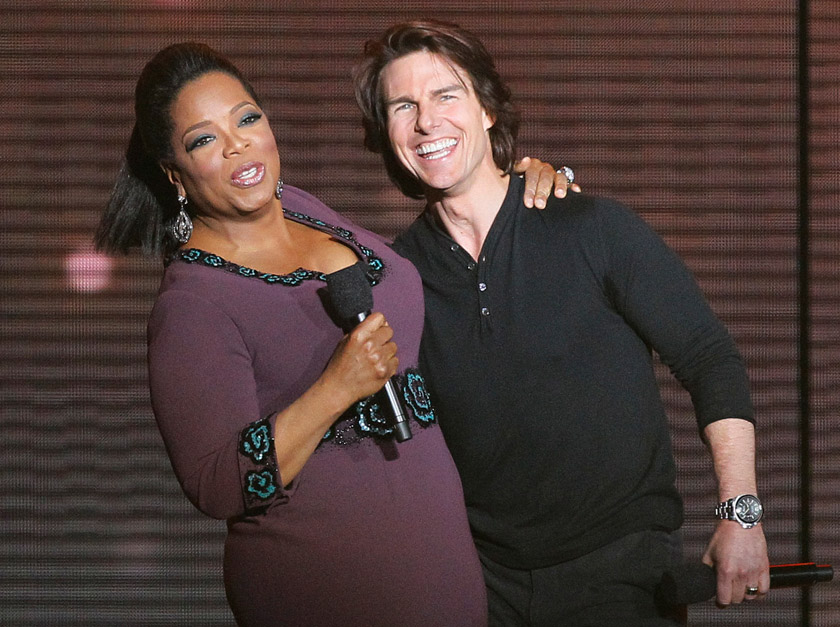 Oprah and Tom Cruise - Oprah Winfrey - Oprah Winfrey's star-studded final show - Oprah - Marie Claire - Marie Claire UK
