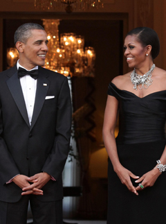 Barack and Michelle Obama London visit