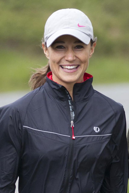 Pippa Middleton takes part in the Highland Cross duathlon 