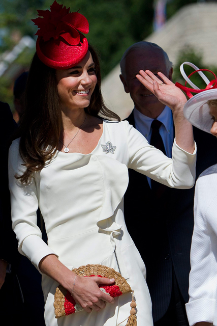 Kate Duchess of Cambridge during Canada tour - wearing Reiss dress