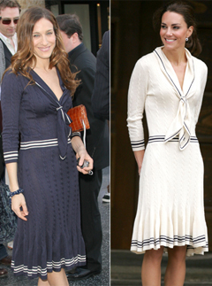 Sarah Jessica Parker vs Kate Middleton - Sarah Burton for Alexander McQueen dress
