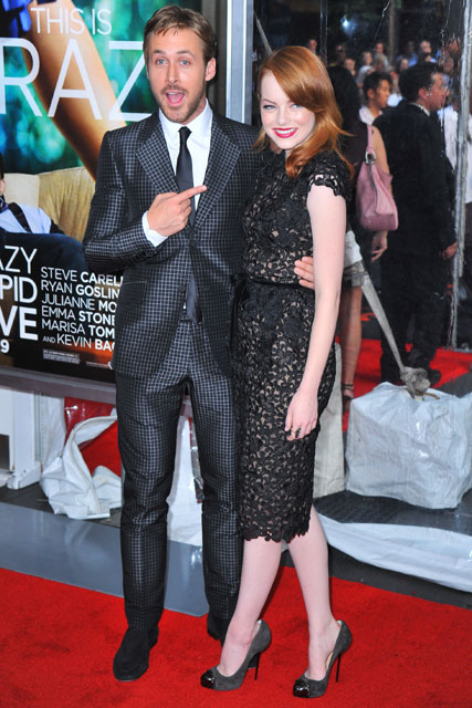 Ryan Gosling and Emma Stone at the Crazy Stupid Love premiere