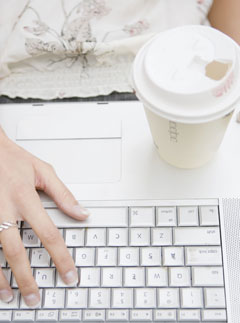 Woman and laptop