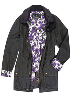 Liberty print Barbour wax jacket 