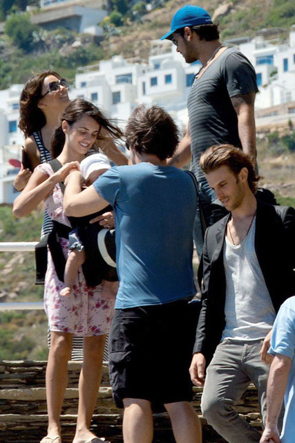Penelope Cruz and baby Leo, Javier Bardem and Eva Longoria -